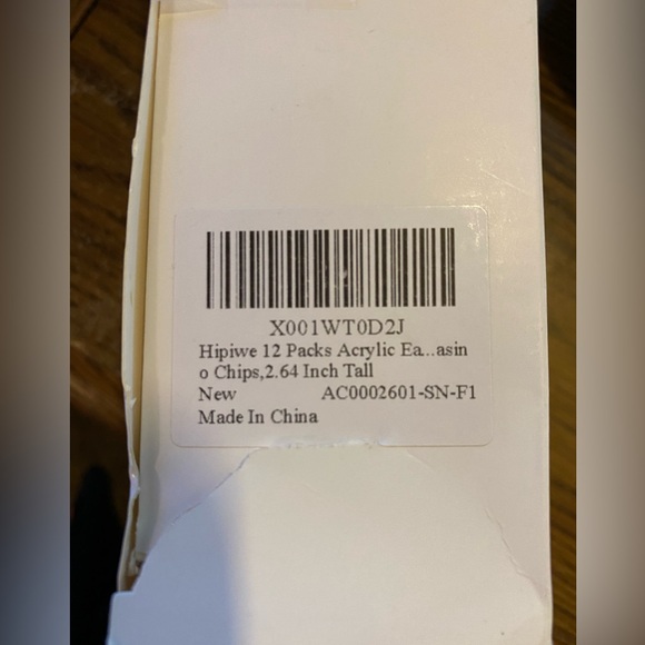 New in box package of 12 clear acrylic easel stands 2.64 inch height from Hipiwe - Picture 2 of 13